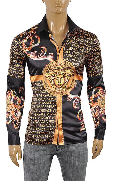 fake medusa versace jeans couture shirt|versace medusa shirt men's uk.